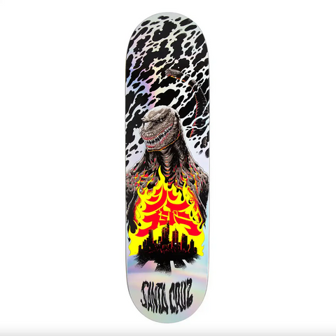 Santa Cruz x Godzilla Shin Knox Firepit Skateboard Deck - 8.5