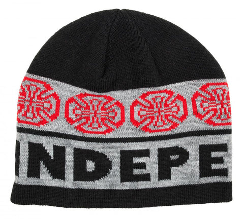 Woven Crosses Beanie (Black or Navy)