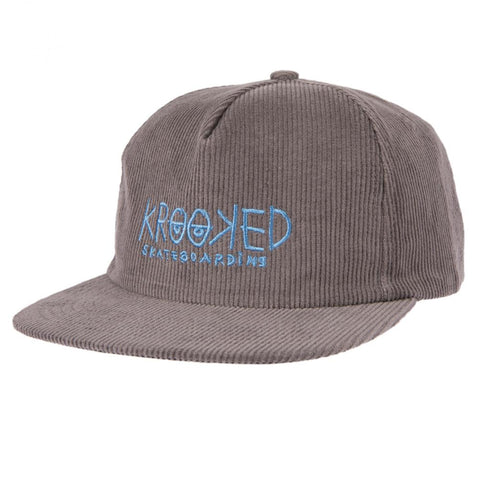 Krooked Eyes Snapback (Grey/Blue)